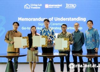 MoU Signing Ceremony SML, Living Lab Ventures LLV, dan JETRO realestat.id dok