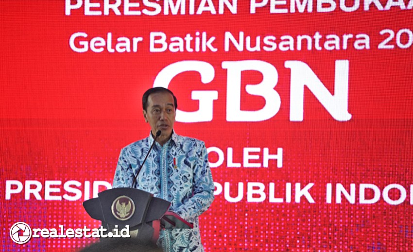 Presiden Joko Widodo membuka Gelar Batik Nusantara (GBN), Rabu, 2 Agustus 2023. (Foto: istimewa) 