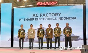 Peresmian Pabrik AC Sharp Indonesia di KIIC, Karawang. (Foto: realestat.id)