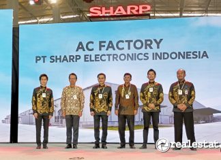 Peresmian Pabrik AC Factory Sharp Indonesia KIIC Karawang realestat.id dok