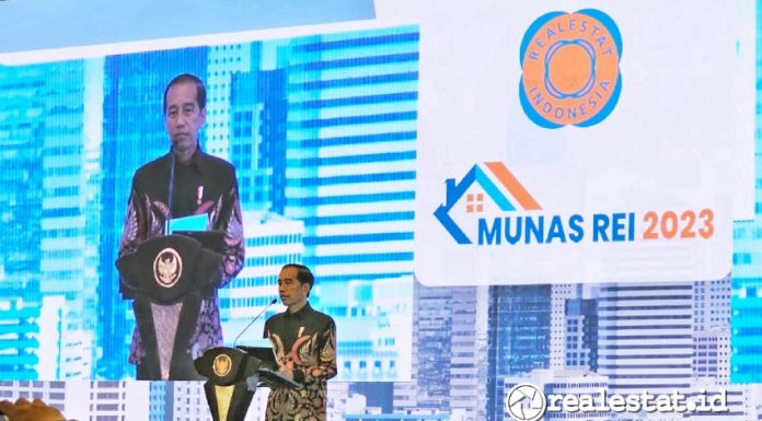 Presiden Jokowi Munas REI XVII 2023 realestat.id dok