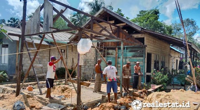 Program Bedah Rumah BSPS Kalimantan Selatan Kalsel Kementerian PUPR realestat.id dok