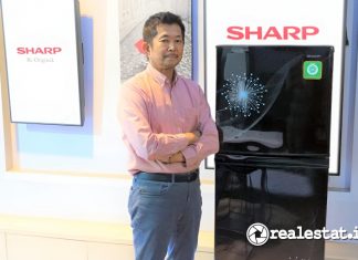 Shinji Teraoka Sharp Indonesia Produk Lemari Es Kulkas ke 25 Juta realestat.id dok