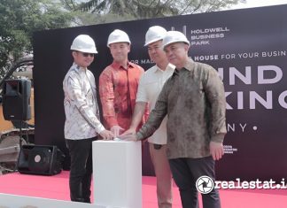 Triniti Land Groundbreaking Holdwell Business Park Lampung realestat.id dok
