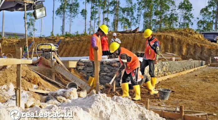 Progres pembangunan Rusun ASN dan Hankam di IKN Nusantara. (Foto: Dok. Kementerian PUPR) 