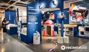 Koleksi mainan anak AFTONSPARV yang diluncurkan IKEA Indonesia pada Kamis (19/10/2023) di IKEA Alam Sutera terinspirasi dari tema luar angkasa. (Foto: RealEstat.id/Adhitya Putra)