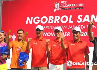 Ngobrol Santai Seputar Bank BTN Jakarta Run 2023 realestat.id dok
