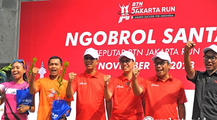Ngobrol Santai Seputar Bank BTN Jakarta Run 2023 realestat.id dok