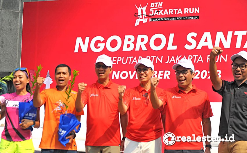 Acara Ngobrol Santai Seputar BTN Jakarta Run 2023, Ahad, 8 Oktober 2023. (Foto: Dok. Bank BTN)
