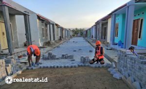 Pembangunan PSU Jalan di Perumahan subsidi di Provinsi Gorontalo (Foto: Kementerian PUPR)