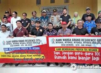 Pembangunan Tol Cimanggis - Cibitung Dikeluhkan Warga dan Pengembang Grand Residence City Bekasi realestat.id dok