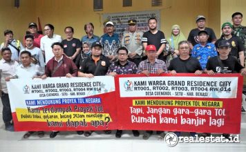 Pembangunan Tol Cimanggis - Cibitung Dikeluhkan Warga dan Pengembang Grand Residence City Bekasi realestat.id dok