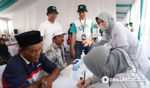 Yayasan Metropolitan Peduli Gelar Pengobatan Gratis untuk 1.000 pasien pada, Sabtu (07/10/2023) di Metland Cikarang, Jawa Barat. (Foto: dok. Metland)