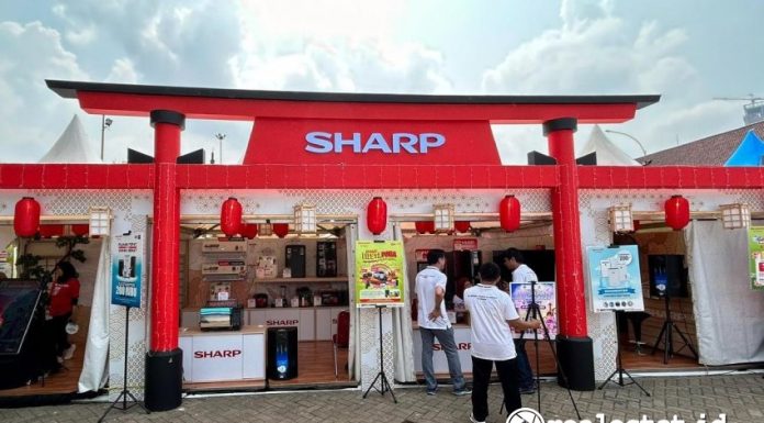Design Booth Sharp Indonesia Jak Japan Matsuri 2023 realestat.id dok