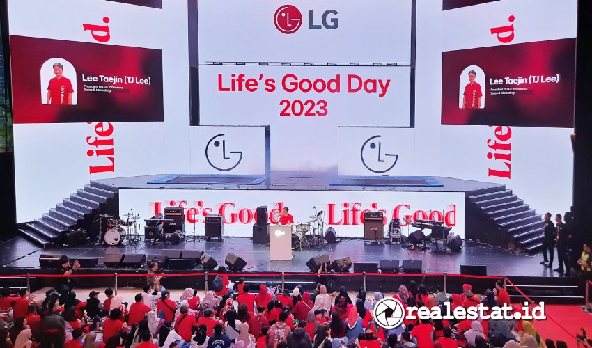 President of LG Electronics Indonesia for Sales and Marketing, Lee Taejin saat berbicara dalam kampanye Life's Good Day 2023