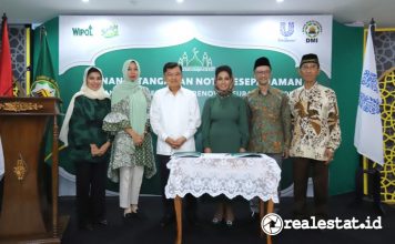 Penandatanganan MoU dengan Dewan Masjid Indonesia (DMI) perihal Gerakan Masjid Bersih 2024