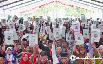 Pembagian Sertifikat Tanah Wonosobo Jawa Tengah ATR BPN realestat.id dok