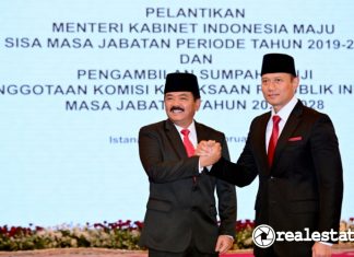 Menteri ATR Kepala BPN AHY Agus Harimurti Yudhoyono Hadi Tjahjanto realestat.id dok