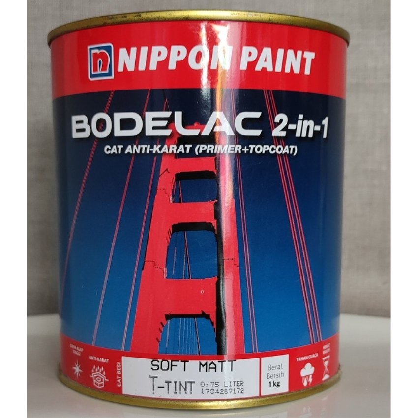 Cat besi anti karat Nippon Paint Bodelac 2-in-1