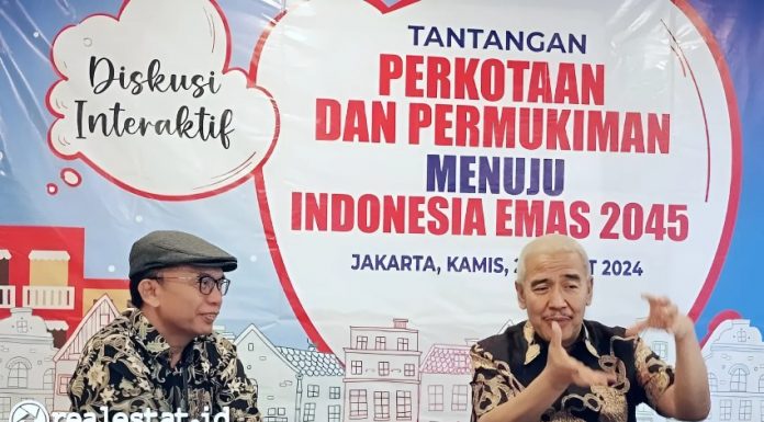 Diskusi Forwapera Tantangan Perkotaan dan Permukiman Menuju Indonesia Emas 2045 realestat.id dok