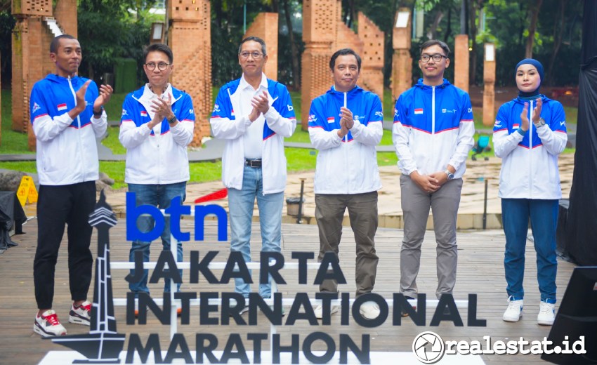 Grand Launching BTN Jakarta International Marathon (JAKIM) 2024  di Hutan Kota by Plataran, Ahad, 10 Maret 2024. (Foto: Dok. BTN)