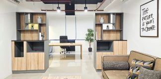 ruang perkantoran flexible office spazio tower surabaya intiland