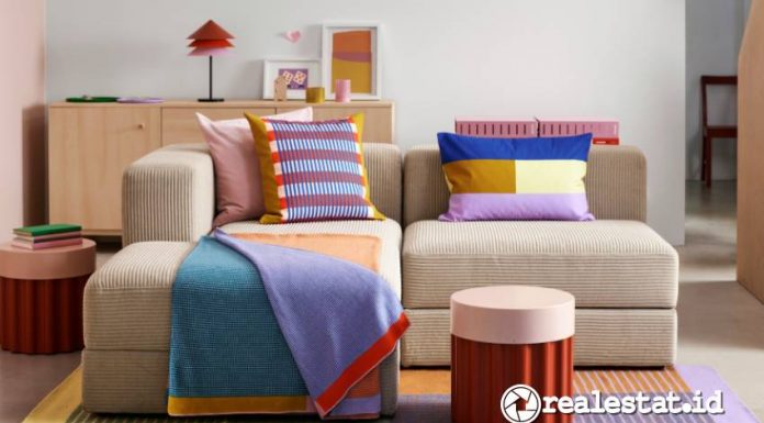 Koleksi terbatas perabot rumah tangga warna-warni IKEA Tesammans diharapkan dapat memberikan sentuhan kegembiraan pada interior hunian. (Sumber: IKEA Indonesia)