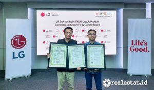 LG Indonesia raih Tingkat Komponen Dalam Negeri (TKDN) bagi dua produk di lini bisnis Digital Display, yakni Commercial Smart TV dan CreateBoard. (Sumber: RealEstat.id/Adhitya Putra)