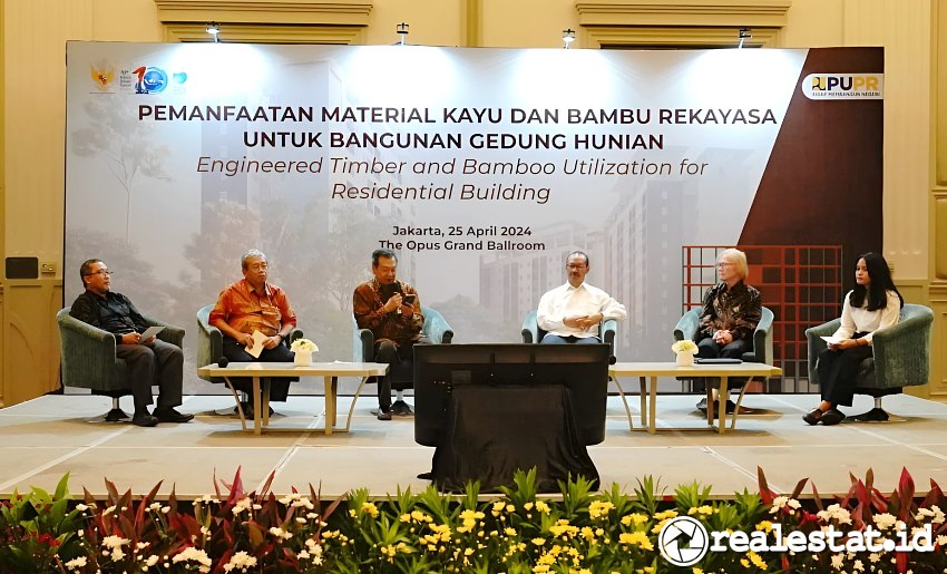 Seminar Pemanfaatan Material Kayu dan Bambu Rekayasa Kementerian PUPR realestat.id dok
