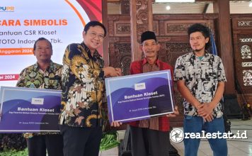 Bantuan Kloset Disalurkan untuk Program BSPS di Kabupaten Semarang hasil kolaborasi Kementerian PUPR dan Toto Indonesia-RealEstat.id