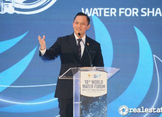 Menteri ATR/BPN AHY Usulkan Badan Air Nasional di WWF 2024 realestat.id dok