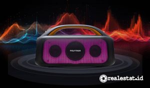 Polytron Party Speaker tipe PPS 4PH12 akan membawa pengalaman mendengarkan musik ke tingkat yang baru dan menghadirkan harmoni suara merdu dalam genggaman. (Sumber: Polytron)