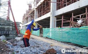 Pekerja Pembangunan Rusun (Foto: Dok. Kementerian PUPR)