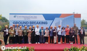 Groundbreaking Ceremony Universitas Ciputra Jakarta, Rabu, 22 Mei 2024. (Foto: Dok. realestat.id)