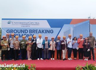 Pembangunan Groundbreaking Ceremony Universitas Ciputra Jakarta realestat.id dok