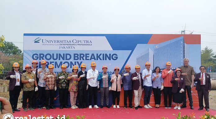 Pembangunan Groundbreaking Ceremony Universitas Ciputra Jakarta realestat.id dok
