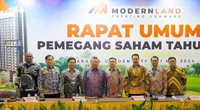 Rapat Umum Pemegang Saham Tahunan RUPST Modernland Realty MDLN 2024 realestat.id dok
