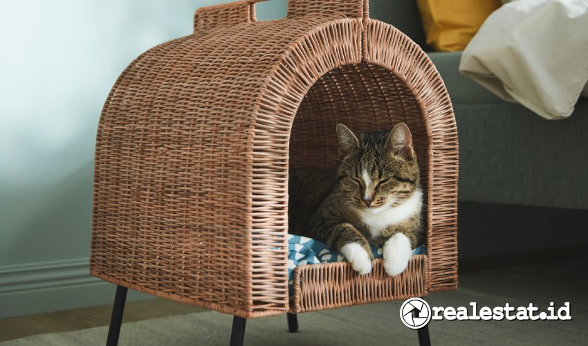 IKEA Hadirkan Koleksi Terbaru Utsadd untuk memberikan rasa nyaman dan aman binatang peliharaan kucing. (Sumber: IKEA Indonesia)