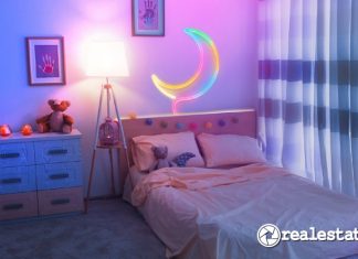 Pencahayaan kamar tidur anak Philips Smart LED by Wiz-RealEstat.id