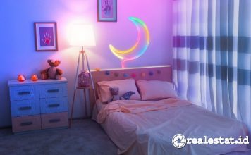 Pencahayaan kamar tidur anak Philips Smart LED by Wiz-RealEstat.id