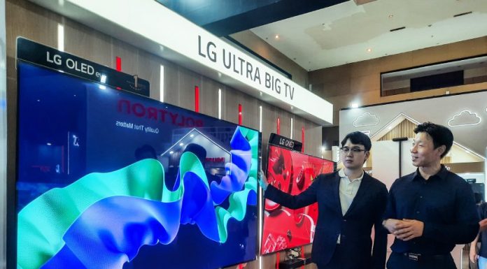 TV LG OLED C4 bakal menjadi primadona dalam ajang tahunan Pekan Raya Jakarta (PRJ) 2024 di JI Expo Kemayoran, Jakarta. (Foto: RealEstat.id/Adhitya Putra)