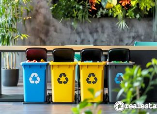 recycle bin daur ulang pengelolaan pengolahan sampah kantor realestat.id dok