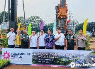 Akses Tol KM 25 Tangerang Merak Paramount Petals Land realestat.id dok