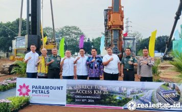 Akses Tol KM 25 Tangerang Merak Paramount Petals Land realestat.id dok
