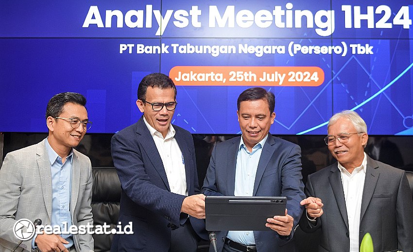 Kredit KPR Pembiayaan Bank BTN Semester I 2024 realestat.id dok