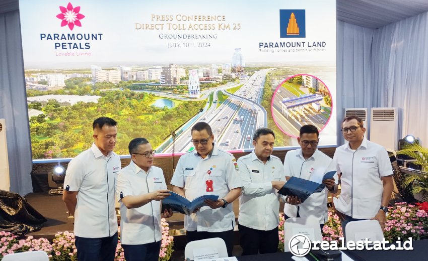 Press Conference Groundbreaking Akses Tol KM 25 Paramount Petals Land realestat.id dok