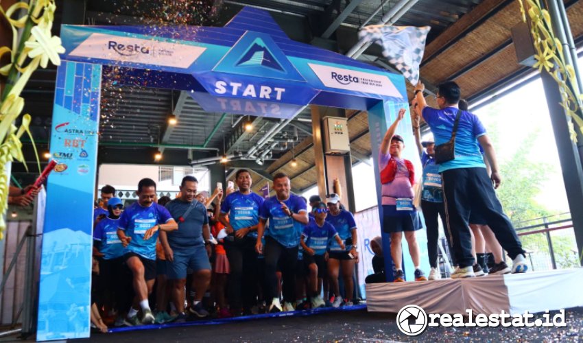 Flagg off Resta Friendship Trail Run 2024 di Resta Pendopo KM 456. (Sumber:  Astra Property)