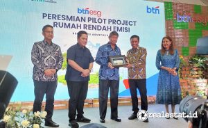 Peresmian Pilot Project Rumah Rendah Emisi di Perumahan Mutiara Gading City, Bekasi, Kamis, 29 Agustus 2024 (Foto: Realestat.id)