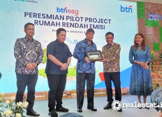 Bank BTN Peresmian Pilot Project Rumah Rendah Emisi Realestat.id dok