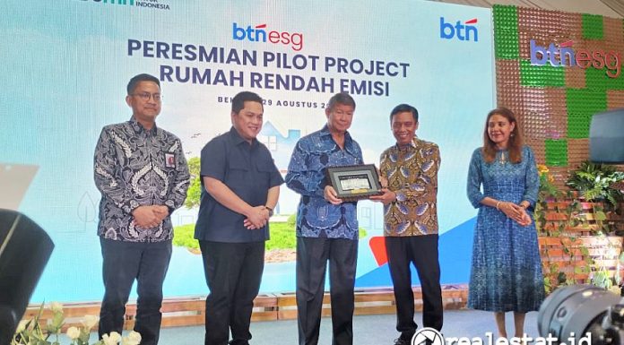 Peresmian Pilot Project Rumah Rendah Emisi di Perumahan Mutiara Gading City, Bekasi, Kamis, 29 Agustus 2024 (Foto: Realestat.id)